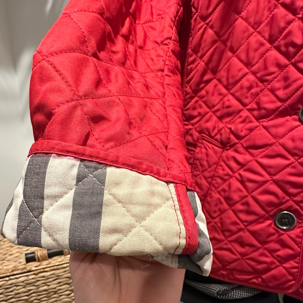 Burberry Brit Quilted Red Jacket XS - Picture 4 of 14